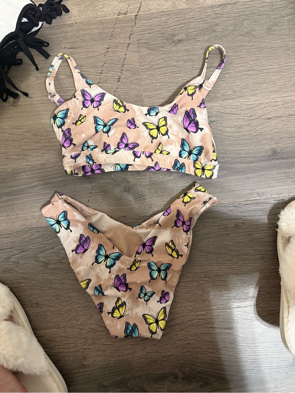 Moana bikini reversible butterfly set with adjustable straps
